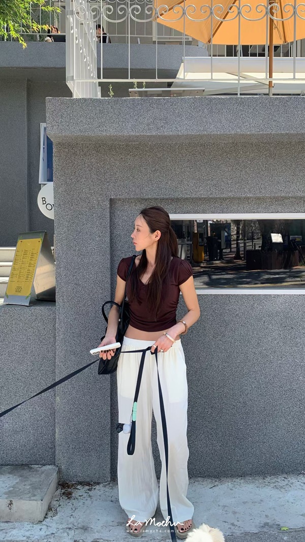 歐美涼感薄軟料上衣